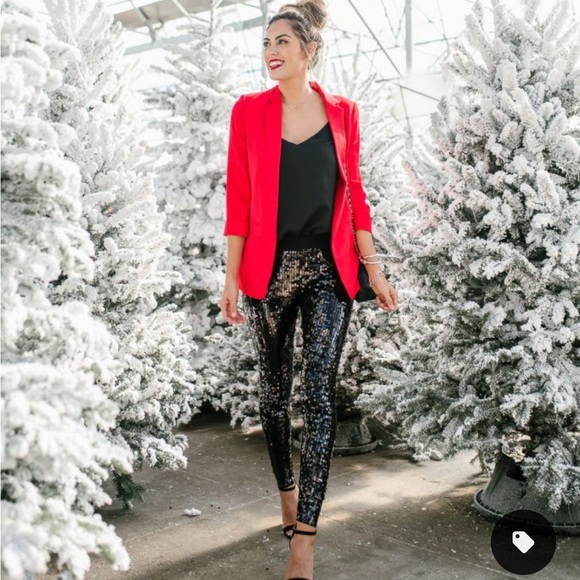 NWT Black Sequin Leggings! - Picture 1 of 5